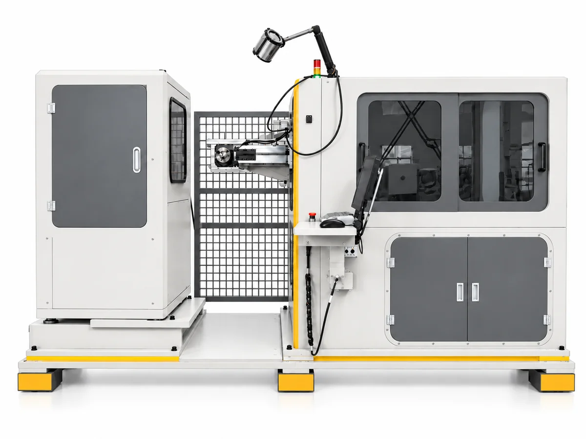 Integrated head forming and wire bending in one machine.