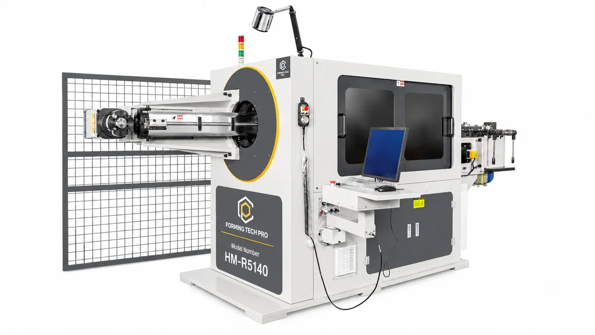 3D multi-axis and double-head CNC wire bending machines.